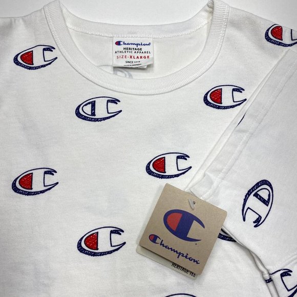 Champion Heritage All Over Print T Shirt - Picture 3 of 3